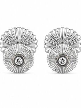 Freida Rothman Lab Diamond Sterling Silver Studs - NWT $295 MSRP